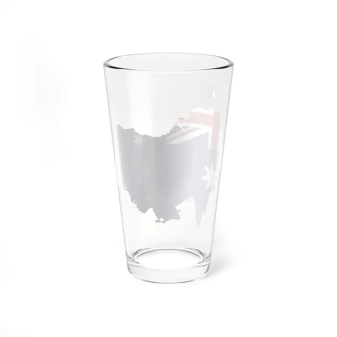Australia flag-map South at top (Australia) Pint Glass 16oz - Go Mug Yourself