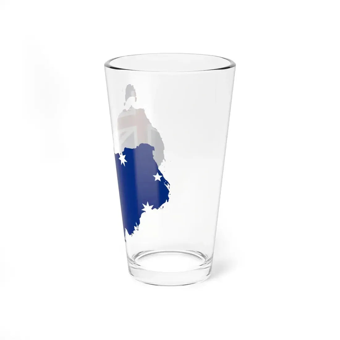 Australia flag-map South at top (Australia) Pint Glass 16oz - Go Mug Yourself