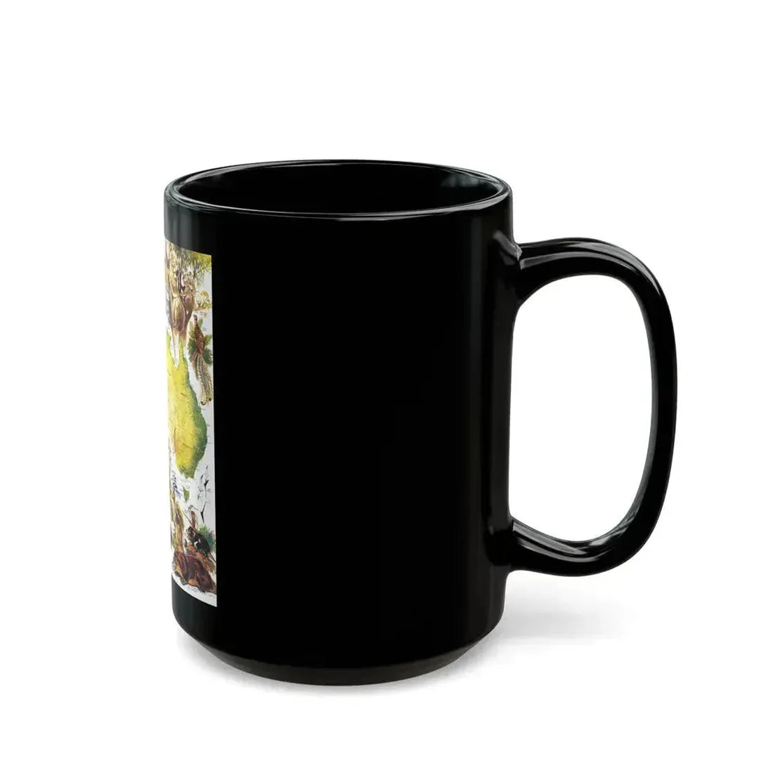 Australia- Land of Living Fossils (1979) (Map) Black Coffee Mug - Go Mug Yourself