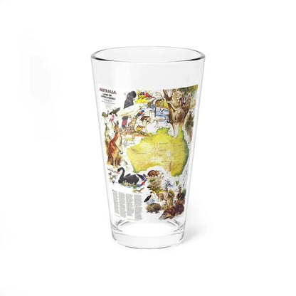 Australia- Land of Living Fossils (1979) (Map) Pint Glass 16oz 16oz - Go Mug Yourself