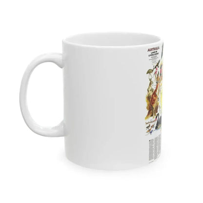 Australia- Land of Living Fossils (1979) (Map) White Coffee Mug - Go Mug Yourself