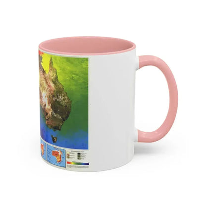 Australia's Continental Odyssey (1988) (Map) Accent Coffee Mug - Go Mug Yourself