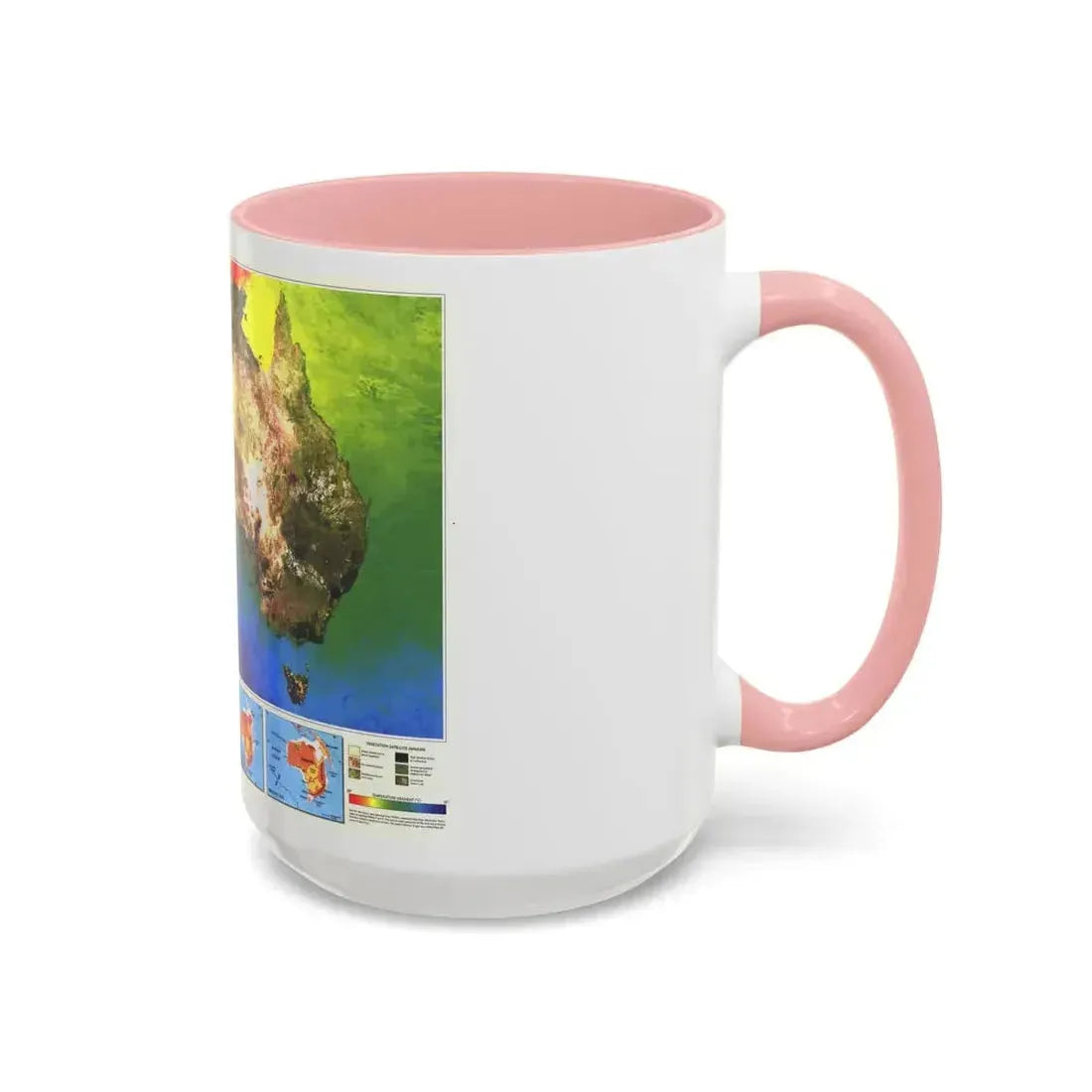 Australia's Continental Odyssey (1988) (Map) Accent Coffee Mug - Go Mug Yourself