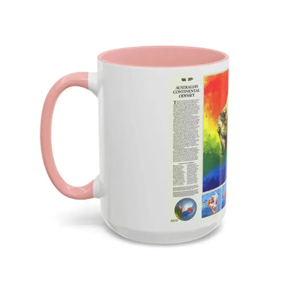 Australia's Continental Odyssey (1988) (Map) Accent Coffee Mug - Go Mug Yourself