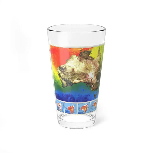 Australia's Continental Odyssey (1988) (Map) Pint Glass 16oz 16oz - Go Mug Yourself