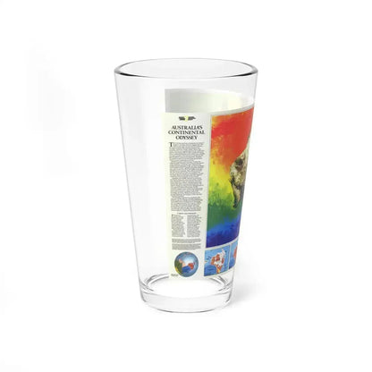 Australia's Continental Odyssey (1988) (Map) Pint Glass 16oz - Go Mug Yourself