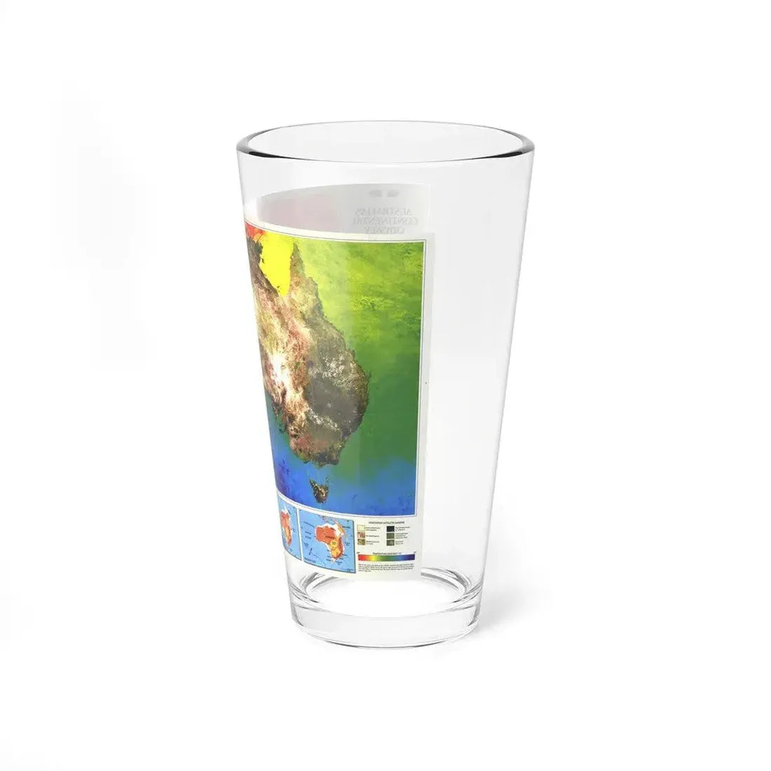 Australia's Continental Odyssey (1988) (Map) Pint Glass 16oz - Go Mug Yourself
