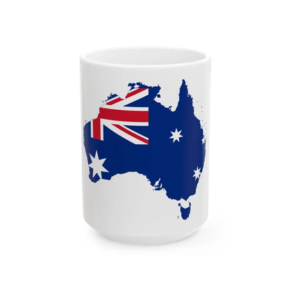 Australia stub (Australia) White Coffee Mug 15oz - Go Mug Yourself