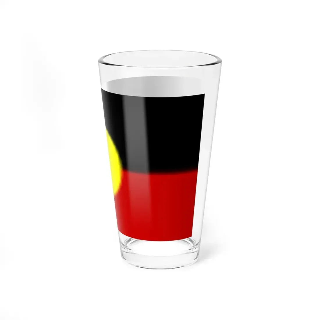 Australian Aboriginal Flag (Australia) Pint Glass 16oz - Go Mug Yourself