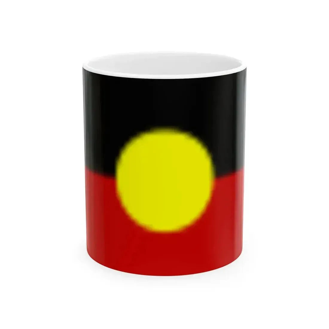 Australian Aboriginal Flag (Australia) White Coffee Mug 11oz - Go Mug Yourself
