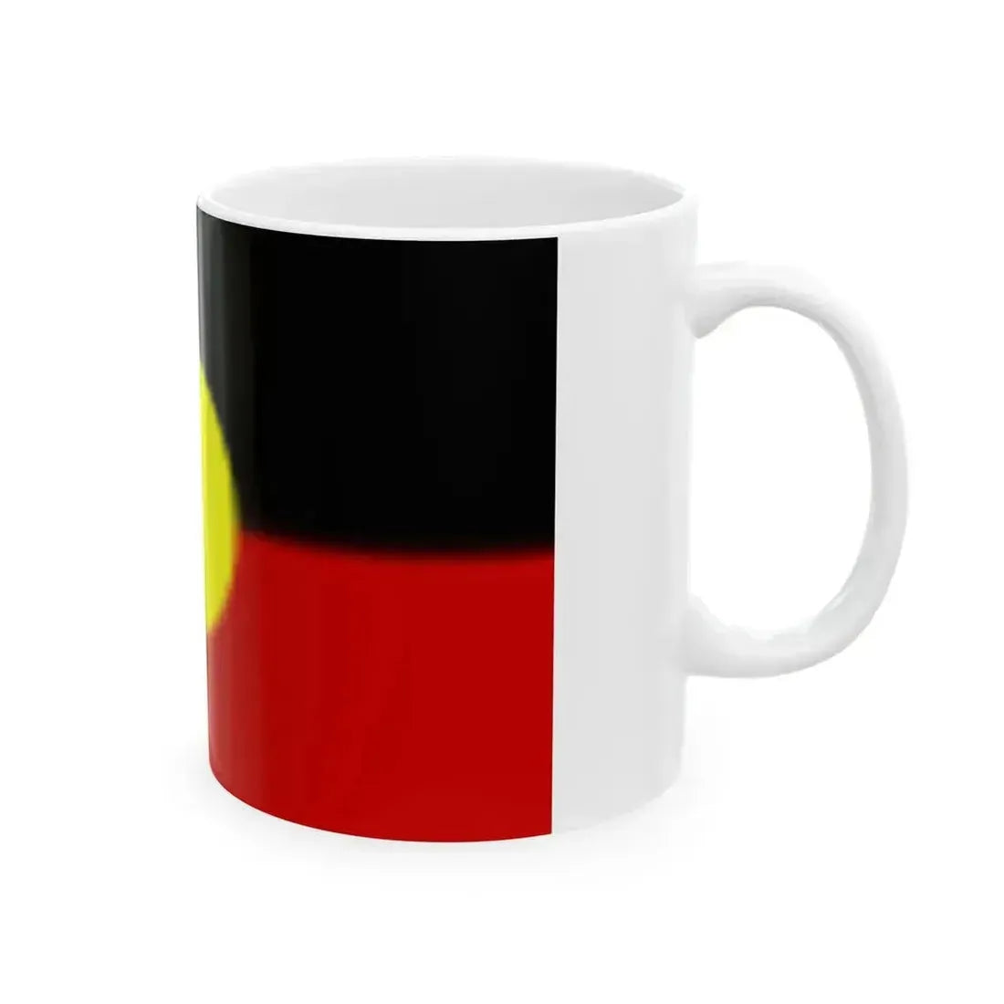 Australian Aboriginal Flag (Australia) White Coffee Mug - Go Mug Yourself