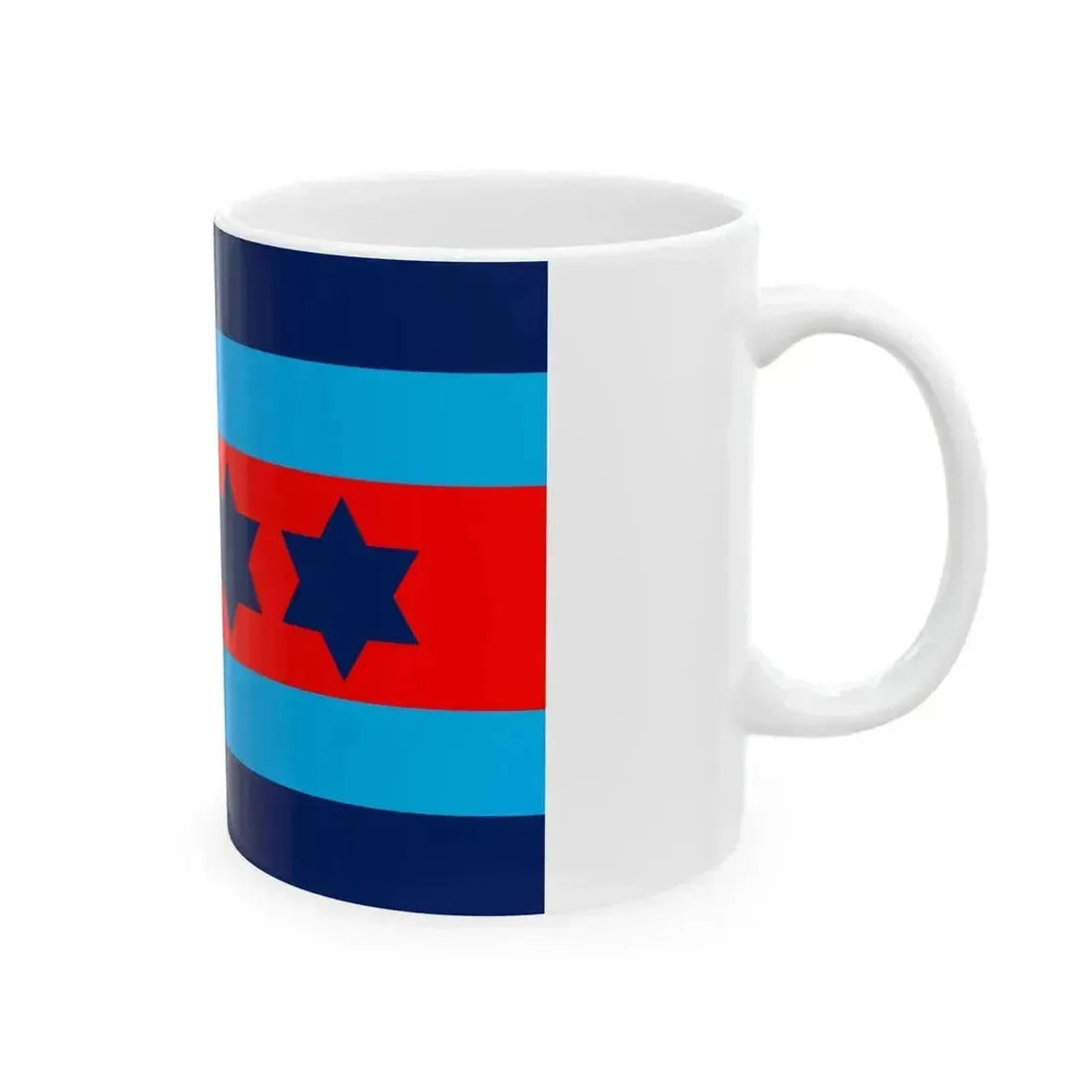 Australian Air Chief Marshal Officer Distinguishing Flag (Australia) White Coffee Mug - Go Mug Yourself