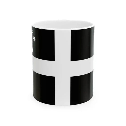 Australian Cornish-heritage flag (Australia) White Coffee Mug 11oz - Go Mug Yourself