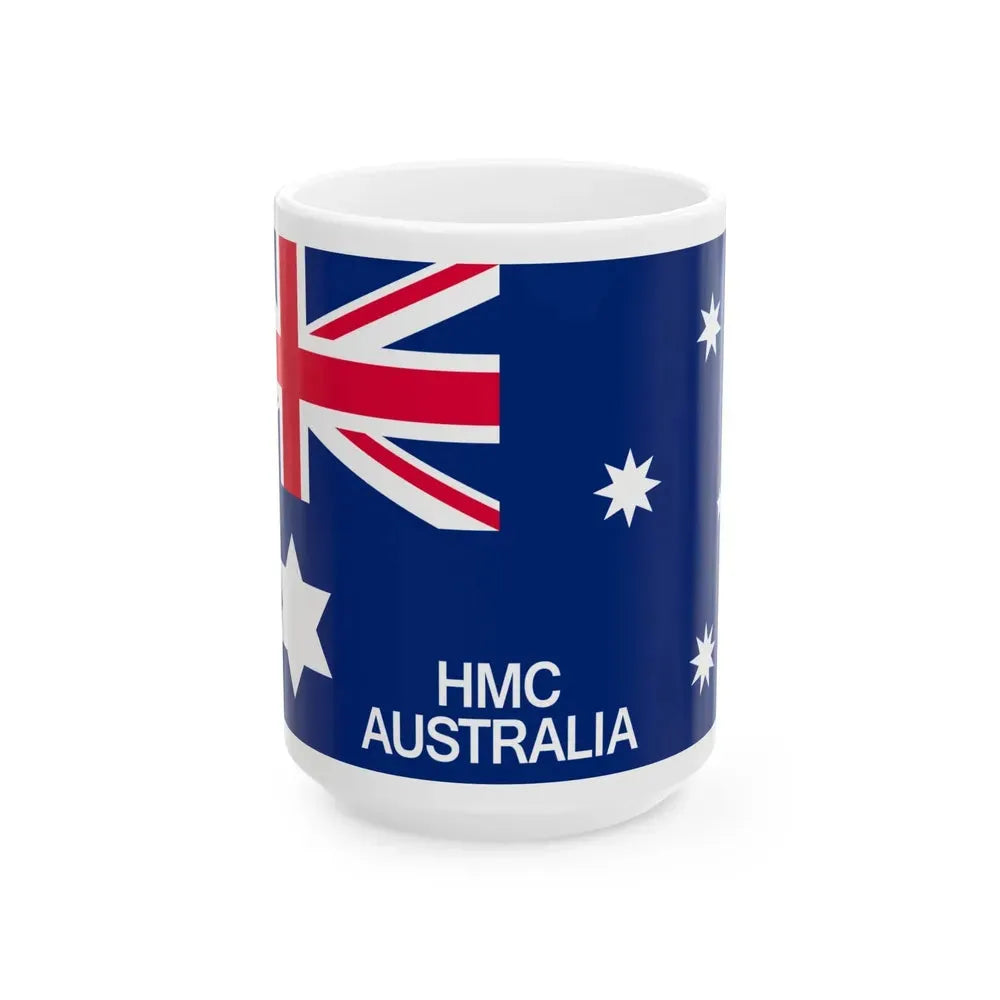 Australian Customs Flag 1901-1903 (Australia) White Coffee Mug 15oz - Go Mug Yourself