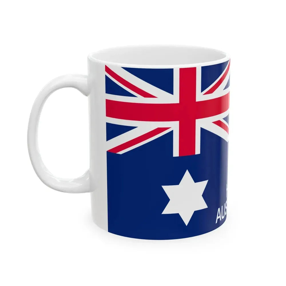 Australian Customs Flag 1901-1903 (Australia) White Coffee Mug - Go Mug Yourself