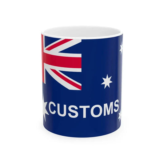 Australian Customs Flag 1988-2015 (Australia) White Coffee Mug 11oz - Go Mug Yourself