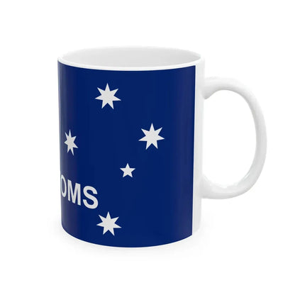 Australian Customs Flag 1988-2015 (Australia) White Coffee Mug - Go Mug Yourself