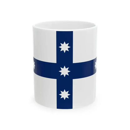 Australian Federation Flag without Union Jack (Australia) White Coffee Mug 11oz - Go Mug Yourself
