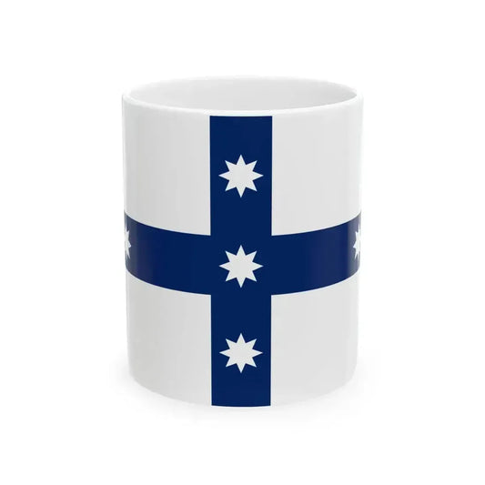 Australian Federation Flag without Union Jack (Australia) White Coffee Mug 11oz - Go Mug Yourself