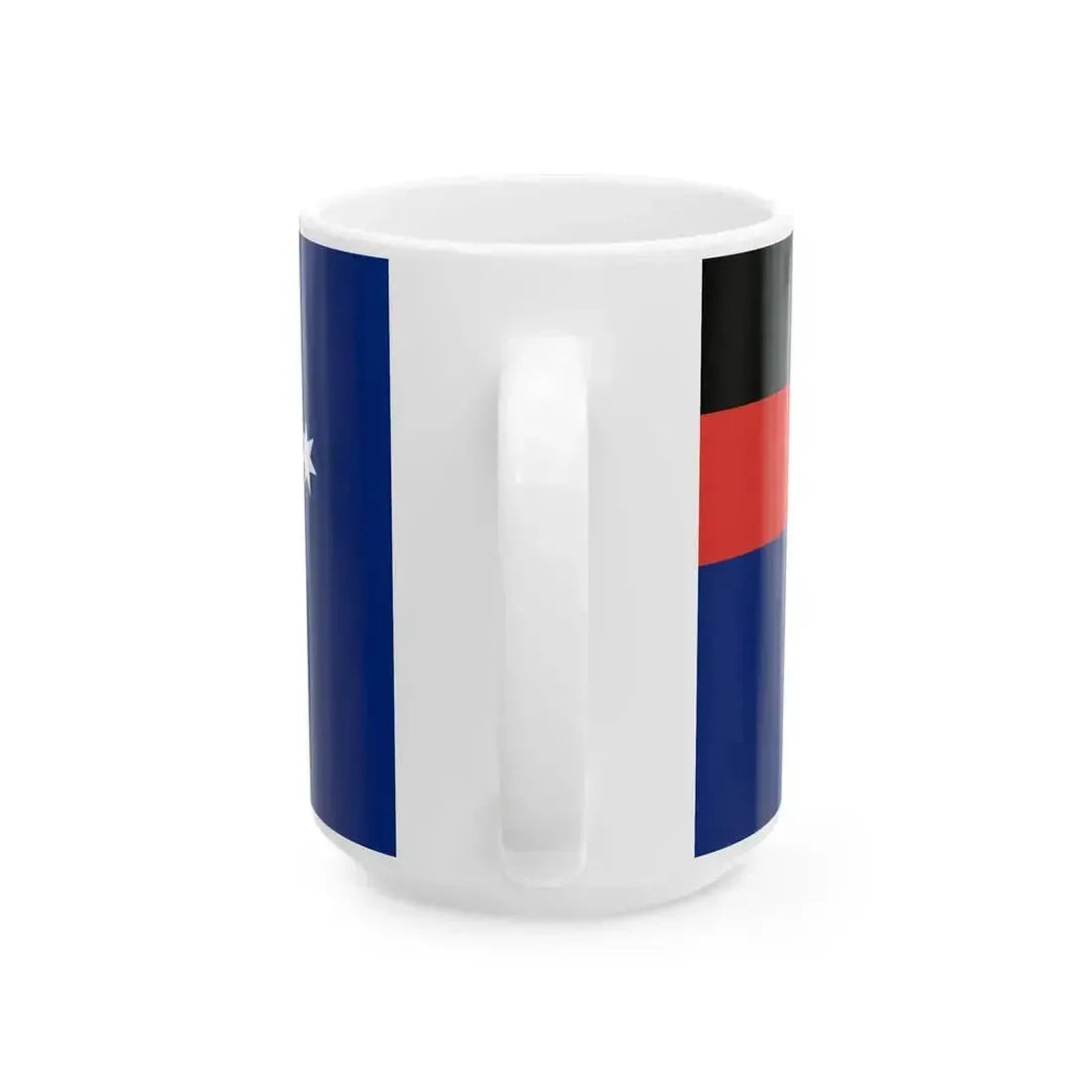 Australian Flag with Aboriginal Flag (Australia) White Coffee Mug - Go Mug Yourself
