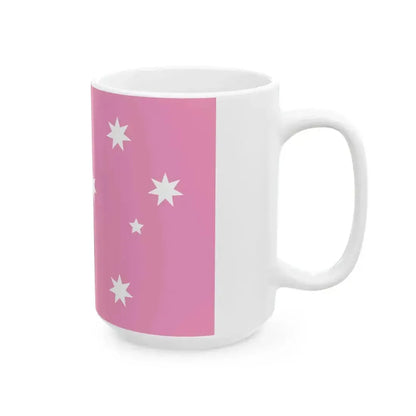 Australian Gay Pride Flag with Aboriginal Flag 2-3 (Australia) White Coffee Mug - Go Mug Yourself