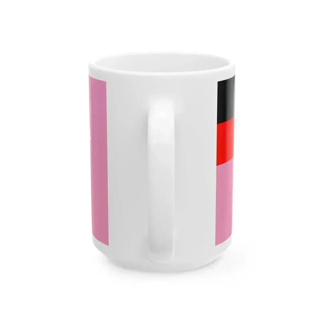 Australian Gay Pride Flag with Aboriginal Flag (Australia) White Coffee Mug - Go Mug Yourself