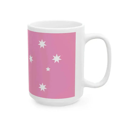 Australian Gay Pride Flag with Aboriginal Flag (Australia) White Coffee Mug - Go Mug Yourself