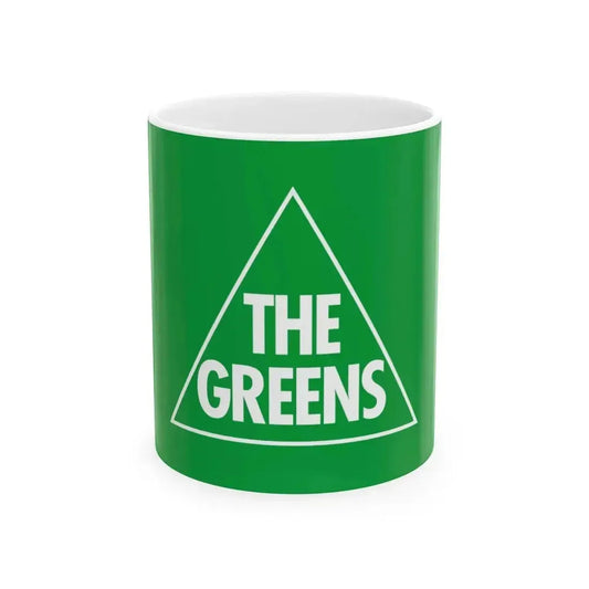 Australian Greens flag (Australia) White Coffee Mug 11oz - Go Mug Yourself