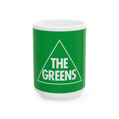 Australian Greens flag (Australia) White Coffee Mug 15oz - Go Mug Yourself