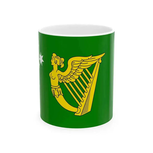 Australian Irish-heritage flag (Australia) White Coffee Mug 11oz - Go Mug Yourself