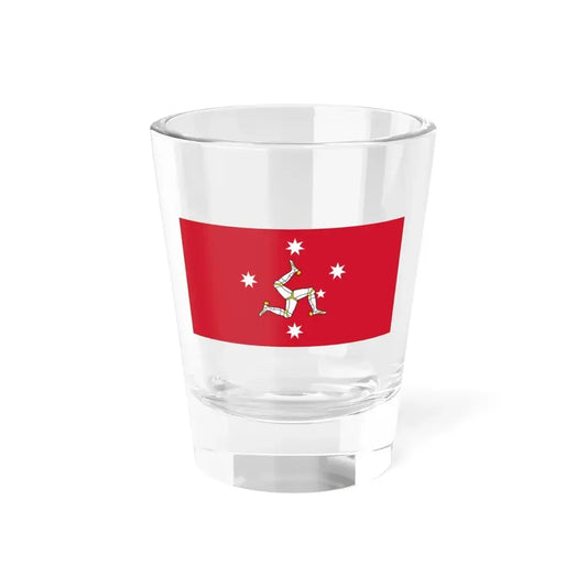 Australian Manx-heritage flag (Australia) Shot Glass 1.5oz 1.5oz - Go Mug Yourself