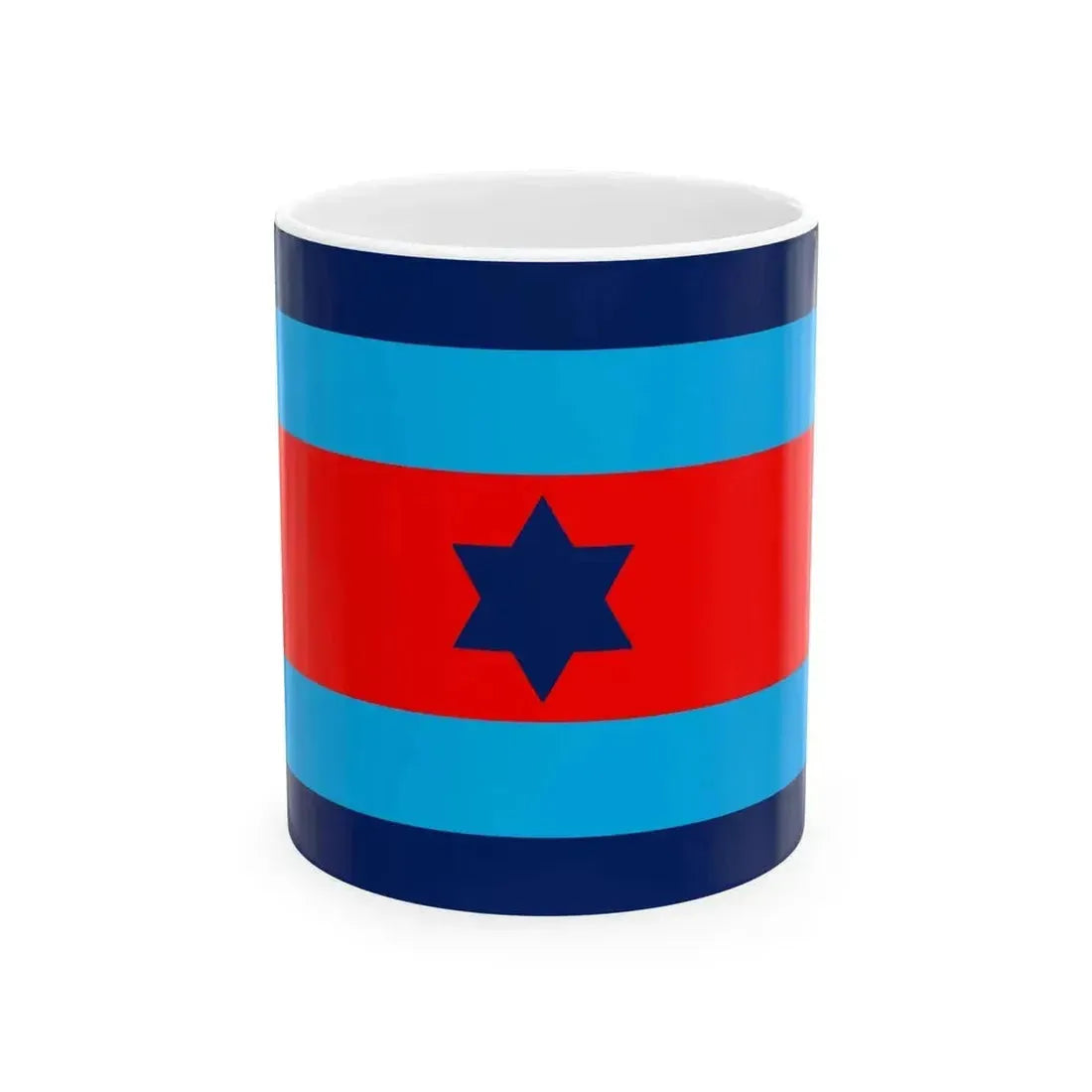 Australian O7 Air Commodore Officer Distinguishing Flag (Australia) White Coffee Mug 11oz - Go Mug Yourself