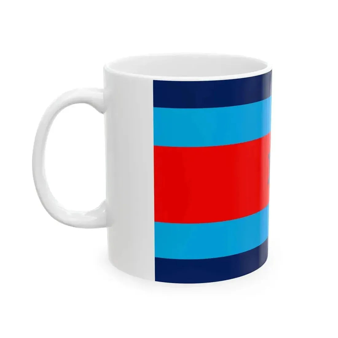 Australian O7 Air Commodore Officer Distinguishing Flag (Australia) White Coffee Mug - Go Mug Yourself