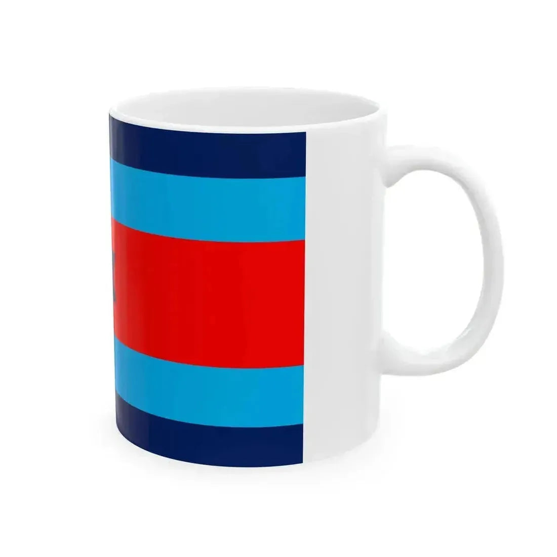Australian O7 Air Commodore Officer Distinguishing Flag (Australia) White Coffee Mug - Go Mug Yourself