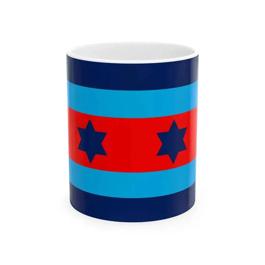 Australian O8 Air Vice Marshal Officer Distinguishing Flag (Australia) White Coffee Mug 11oz - Go Mug Yourself