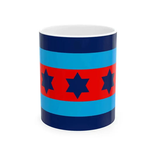 Australian O9 Air Marshal Officer Distinguishing Flag (Australia) White Coffee Mug 11oz - Go Mug Yourself