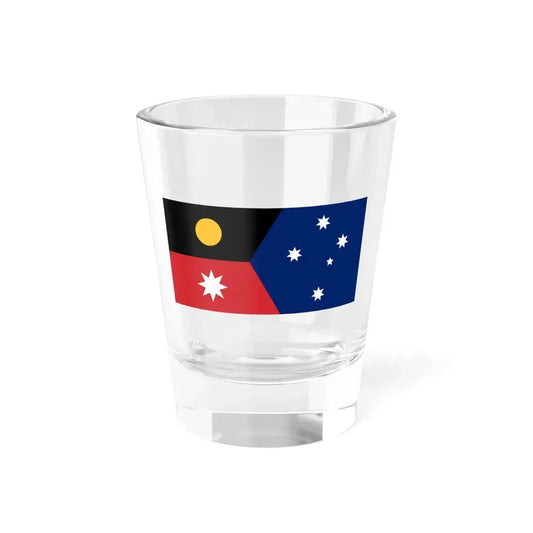 Australian Triple Union Flag (Australia) Shot Glass 1.5oz 1.5oz - Go Mug Yourself