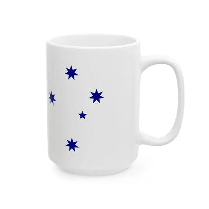 Australian White Ensign with Aboriginal Flag (Australia) White Coffee Mug - Go Mug Yourself