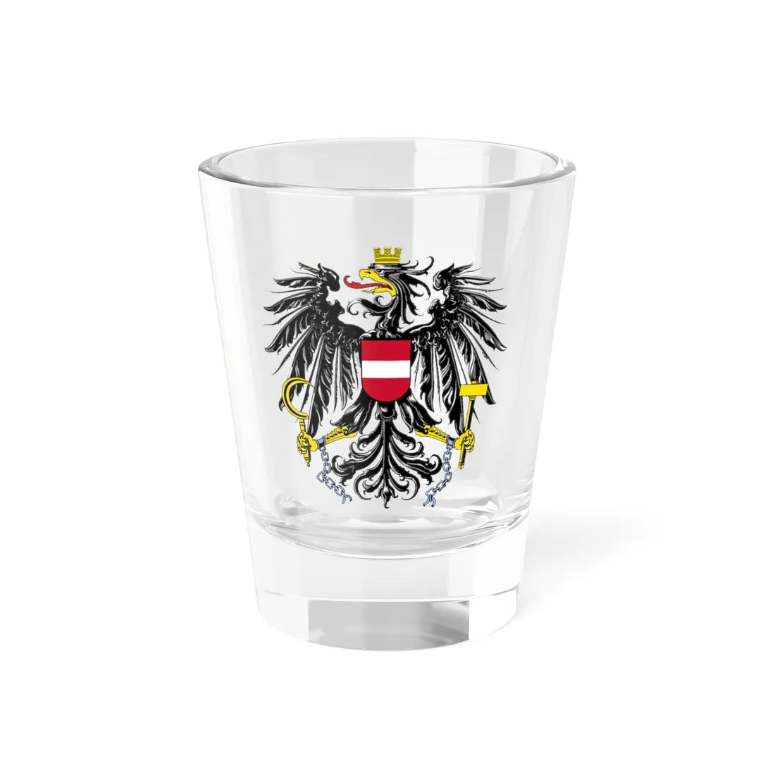 Austria Bundesadler (Austria) (Coat of Arms) Shot Glass 1.5oz 1.5oz - Go Mug Yourself