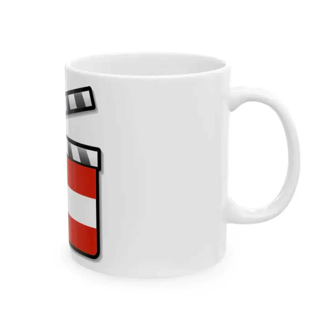 Austria film clapperboard (Austria) White Coffee Mug - Go Mug Yourself