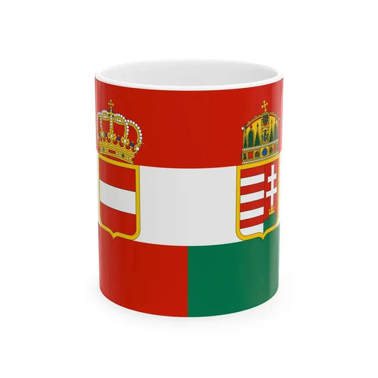 Austria-Hungary civil ensign artistic (Austria) White Coffee Mug 11oz - Go Mug Yourself