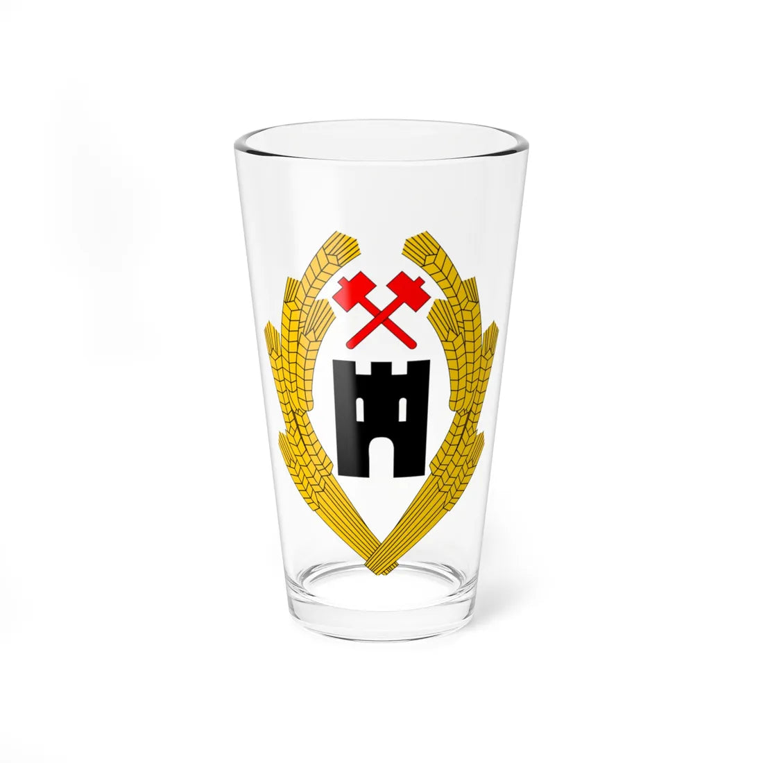 AustriaCoA-1918 (Austria) (Coat of Arms) Pint Glass 16oz 16oz - Go Mug Yourself