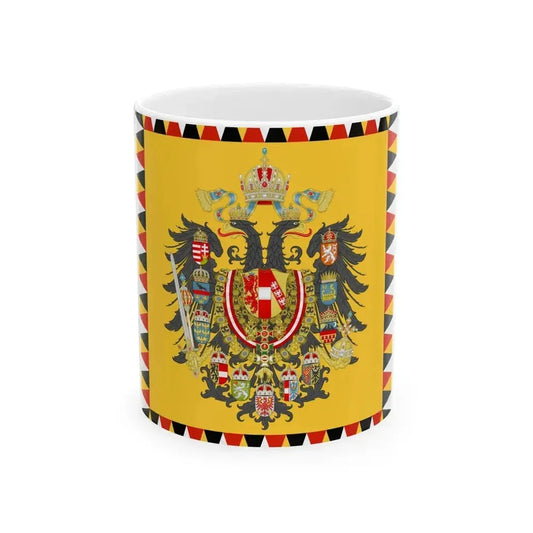Austrian Imperial Standard - Infantry pattern mix early 19th century (Austria) White Coffee Mug 11oz - Go Mug Yourself