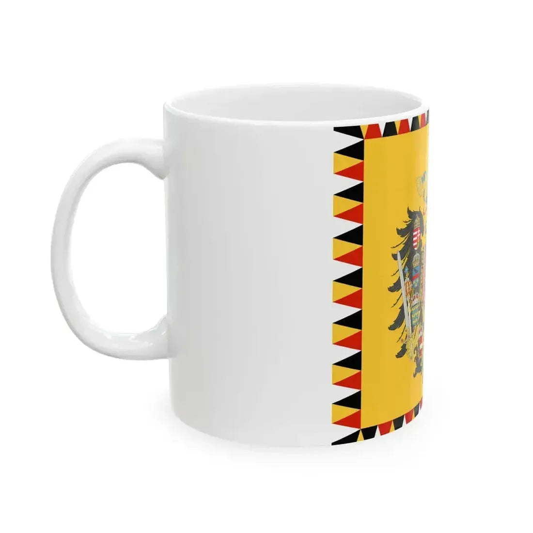 Austrian Imperial Standard - Infantry pattern mix early 19th century (Austria) White Coffee Mug - Go Mug Yourself