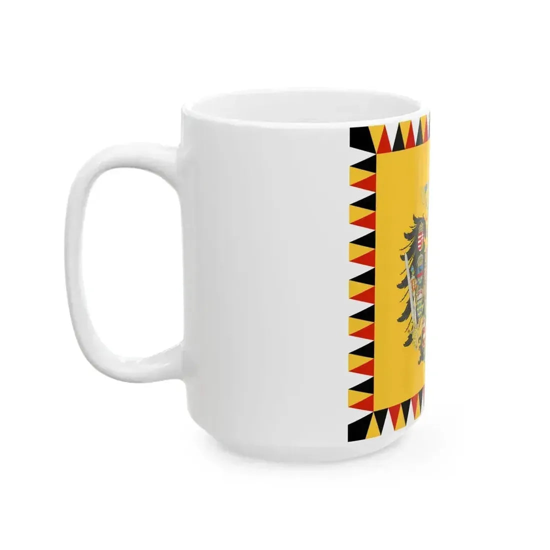 Austrian Imperial Standard - Infantry pattern mix early 19th century (Austria) White Coffee Mug - Go Mug Yourself