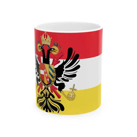 Austrian Low Countries Flag (Belgium) White Coffee Mug 11oz - Go Mug Yourself