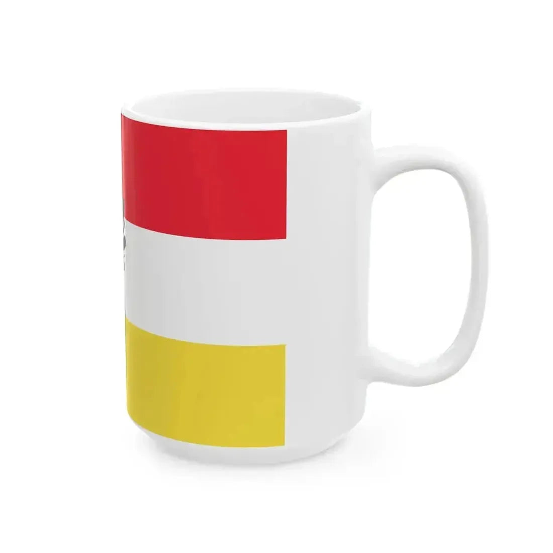 Austrian Low Countries Flag (Belgium) White Coffee Mug - Go Mug Yourself