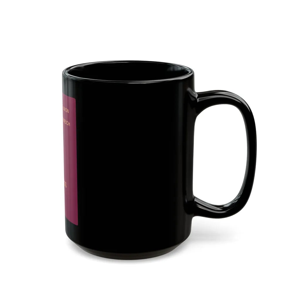 Austrian Passport - Black Coffee Mug-Go Mug Yourself