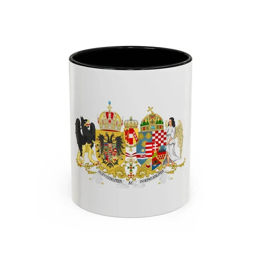 Austro-hungarian coat of arms 1914 - Accent Coffee Mug 11oz Black - Go Mug Yourself