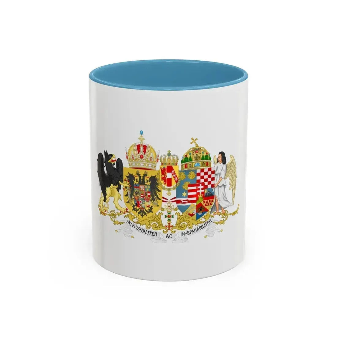 Austro-hungarian coat of arms 1914 - Accent Coffee Mug 11oz Light Blue - Go Mug Yourself